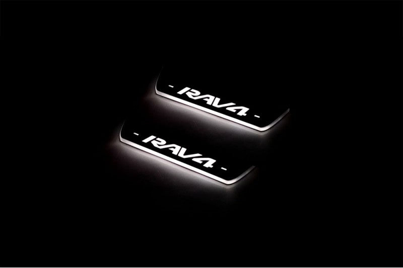 Toyota Rav4 V 2013-2018 Car Sill With Logo Rav4 Toyota Led Door Sills opdesign