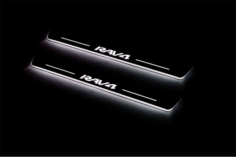 Toyota Rav4 V 2013-2018 Car Sill With Logo Rav4 Toyota Led Door Sills opdesign