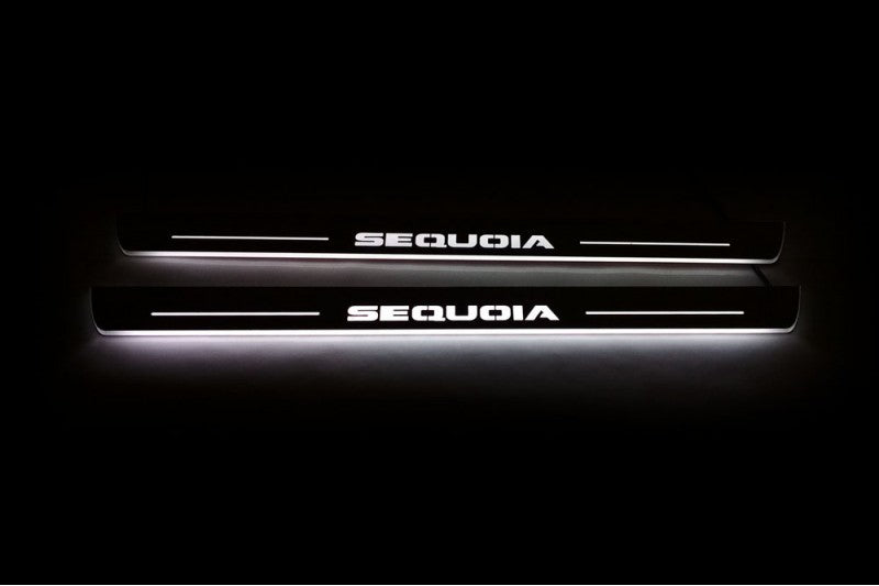Toyota Sequoia II Car Door Sill With Logo Sequoia - decoinfabric