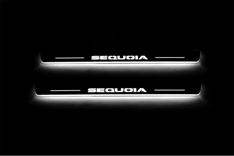 Toyota Sequoia II Car Door Sill With Logo Sequoia - decoinfabric