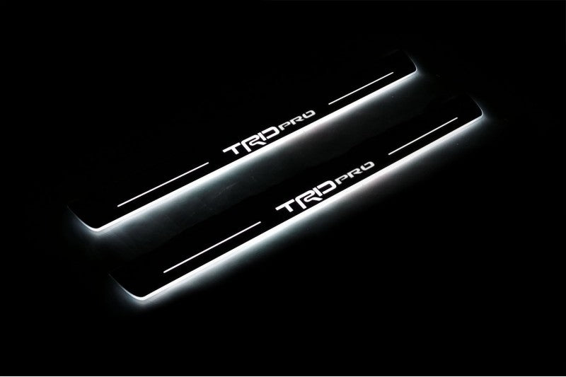 Toyota Tacoma III Door Sill Lights With Logo TRDpro Toyota Led Door Sills opdesign