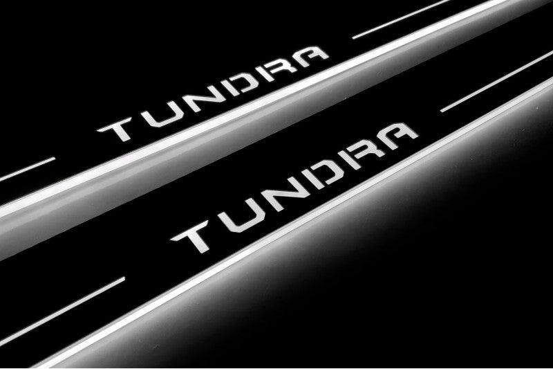 Toyota Tundra IV 2022+ Auto Door Sills With Logo Tundra Toyota Led Door Sills opdesign