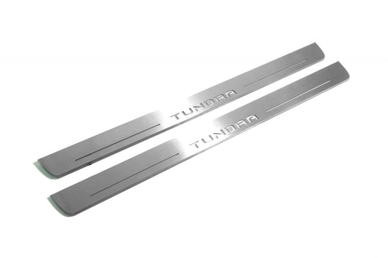 Toyota Tundra IV 2022+ Auto Door Sills With Logo Tundra Toyota Led Door Sills opdesign