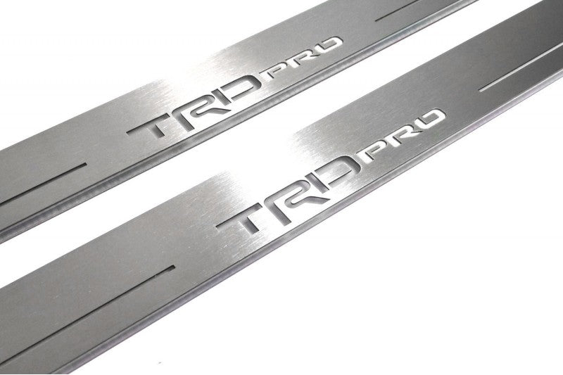Toyota Tundra 2022+ Car Door Sill With Logo TRDpro (CrewMax) - decoinfabric