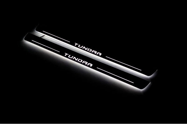 Toyota Tundra 2022+ Car Door Sill With TUNDRA Logo (CrewMax)