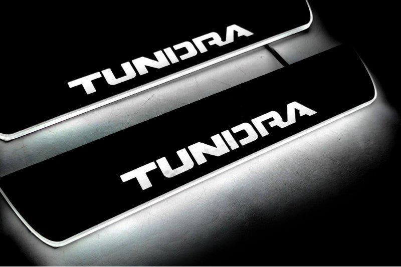 Toyota Tundra II LED Car Door Sill With Logo Tundra - decoinfabric