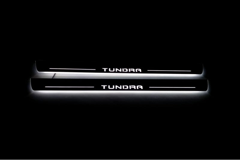 Toyota Tundra III LED Door Sill With Logo Tundra - decoinfabric