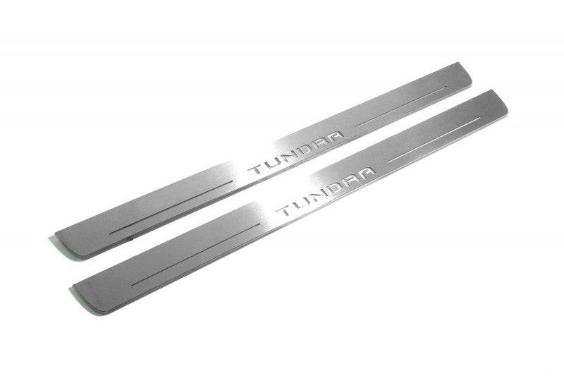 Toyota Tundra III 2014-2021 LED Door Sill With Logo Tundra Toyota Led Door Sills opdesign