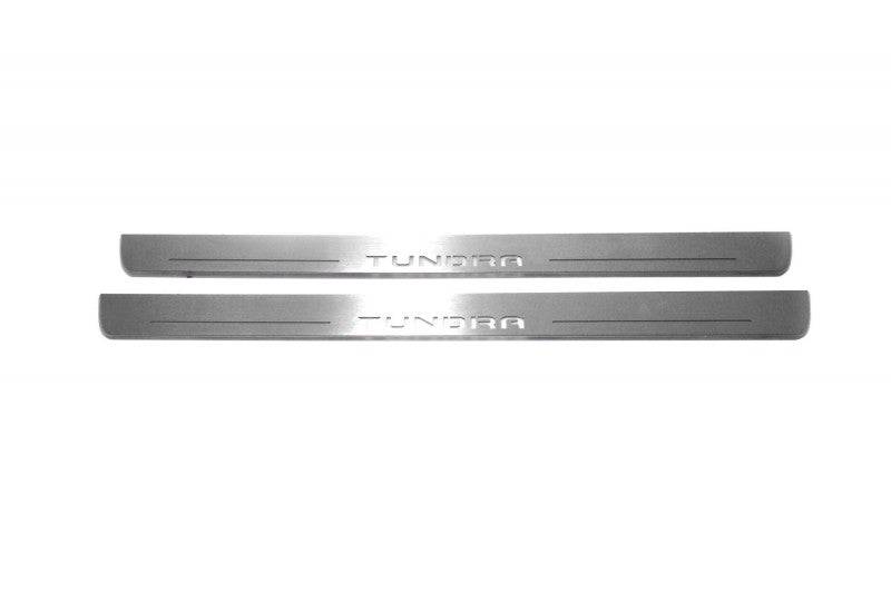 Toyota Tundra III 2014-2021 LED Door Sill With Logo Tundra Toyota Led Door Sills opdesign