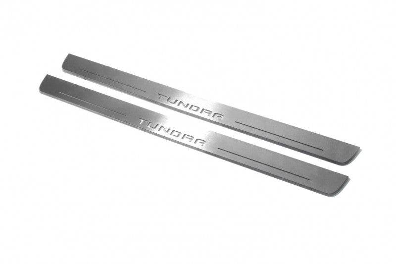 Toyota Tundra III 2014-2021 LED Door Sill With Logo Tundra Toyota Led Door Sills opdesign