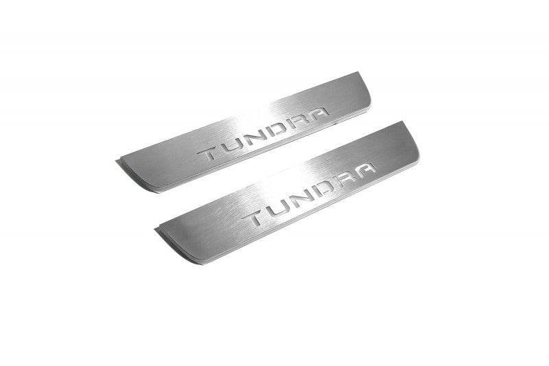 Toyota Tundra III 2014-2021 LED Door Sill With Logo Tundra Toyota Led Door Sills opdesign