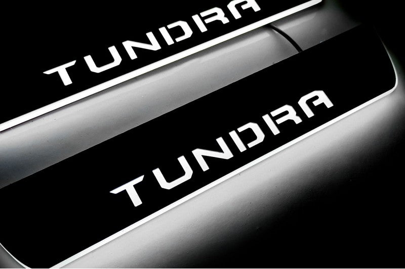 Toyota Tundra III 2014-2021 LED Door Sill With Logo Tundra Toyota Led Door Sills opdesign