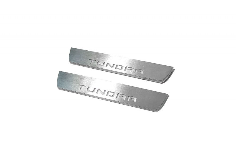 Toyota Tundra III 2014-2021 LED Door Sill With Logo Tundra Toyota Led Door Sills opdesign