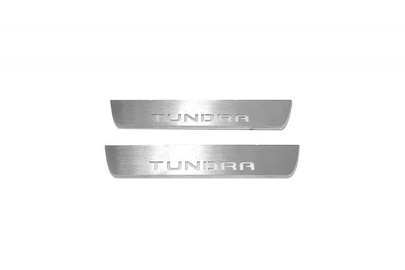 Toyota Tundra III 2014-2021 LED Door Sill With Logo Tundra Toyota Led Door Sills opdesign
