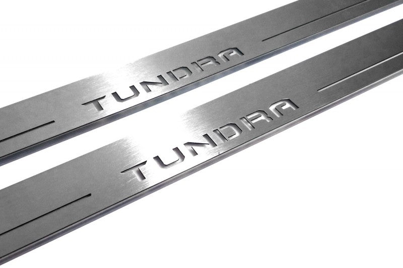 Toyota Tundra IV 2022+ Auto Door Sills With Logo Tundra Toyota Led Door Sills opdesign