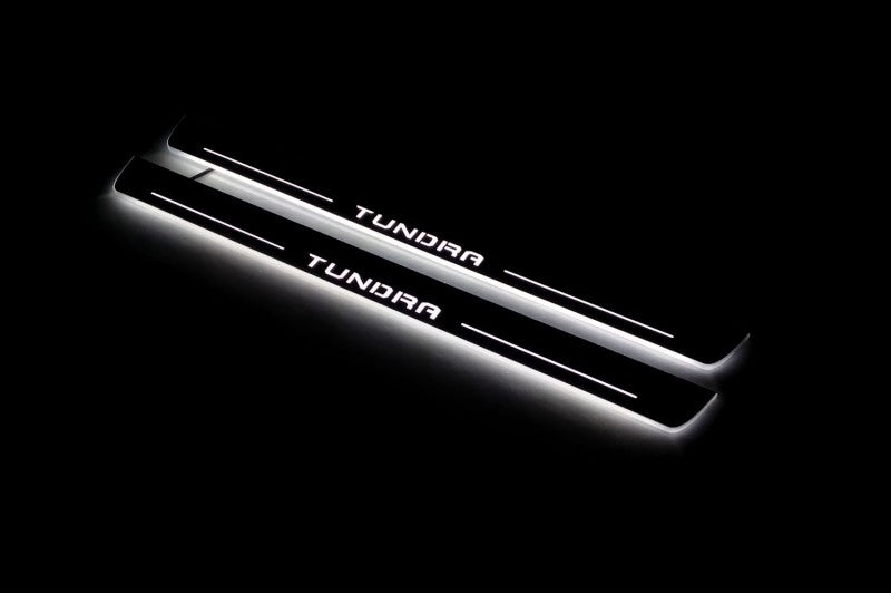 Toyota Tundra IV 2022+ Auto Door Sills With Logo Tundra Toyota Led Door Sills opdesign