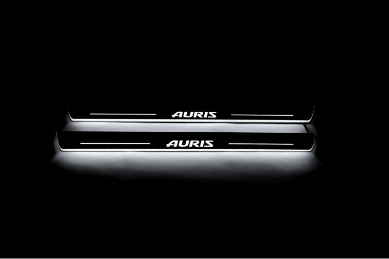 Toyota Auris II 2013-2018 LED Door Sills PRO With Logo Auris Toyota Led Door Sills opdesign