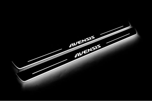 Toyota Avensis III LED Door Sill With Logo Avensis - decoinfabric