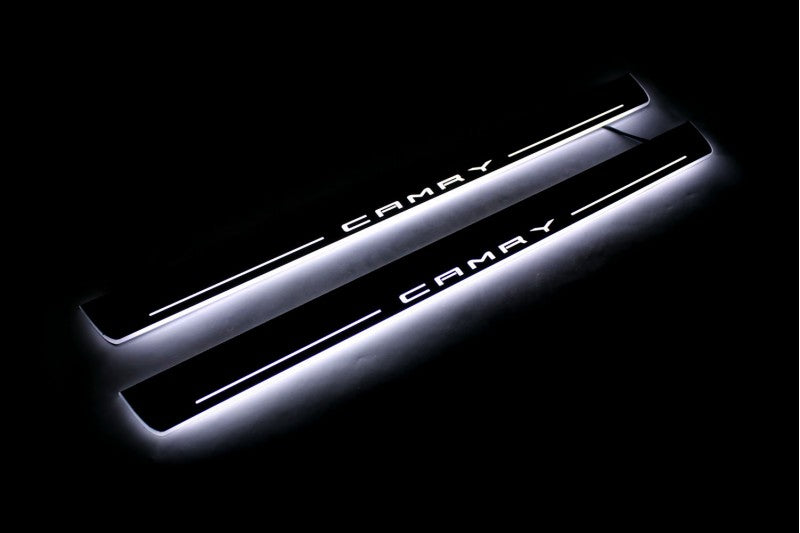 Toyota Camry V70 2018-2024 Car Door Sill With Logo Camry Toyota Led Door Sills opdesign