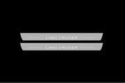 Toyota LC 300 2021+ LED Car Door Sill With Logo Land Cruiser Toyota Led Door Sills opdesign