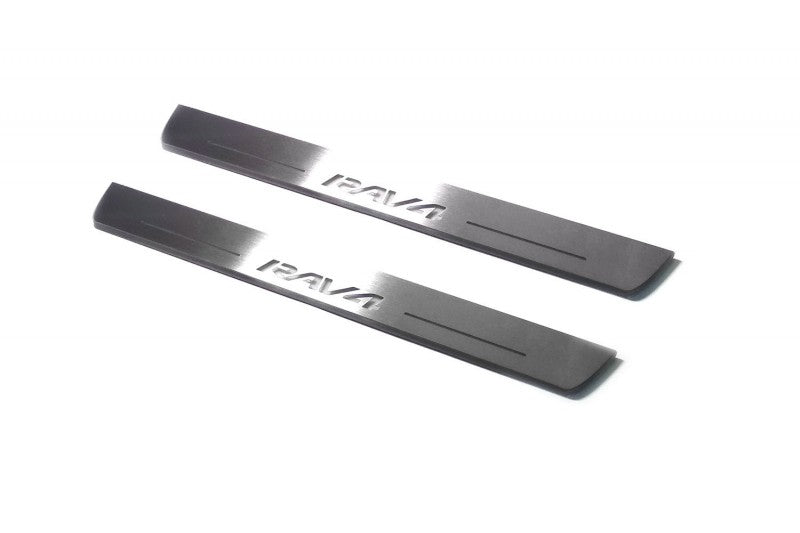 Toyota Rav4 III 2005-2013 LED Door Sills PRO With Logo Rav4 Toyota Led Door Sills opdesign