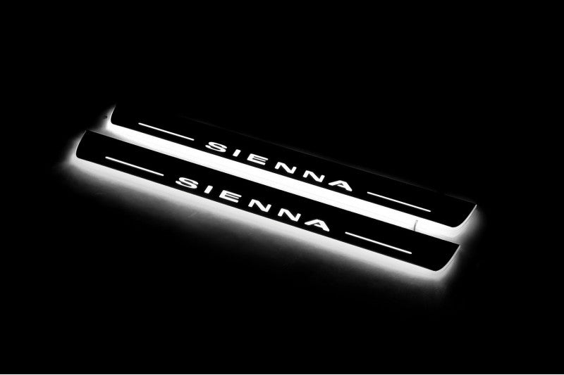 Toyota Sienna III 2011–2020 Auto Door Sills With Logo Sienna Toyota Led Door Sills opdesign