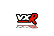 Vauxhall Radiator grille emblem with VXR logo Vauxhall emblems decoinfabric BLACK WHITE
