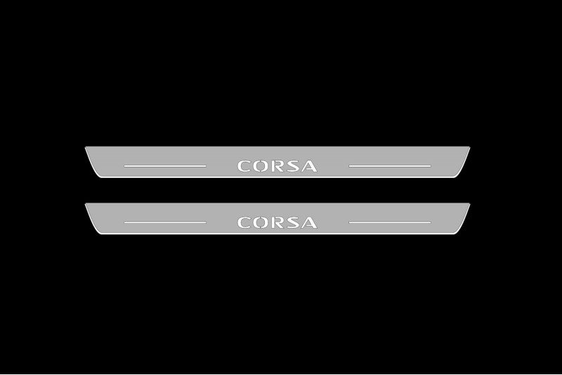 Vauxhall Corsa F Auto Door Sills With Logo Corsa - decoinfabric
