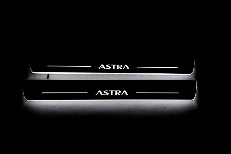 Vauxhall Astra VI 2009-2015 LED Door Sill With Logo Astra Vauxhall Led Door Sills opdesign
