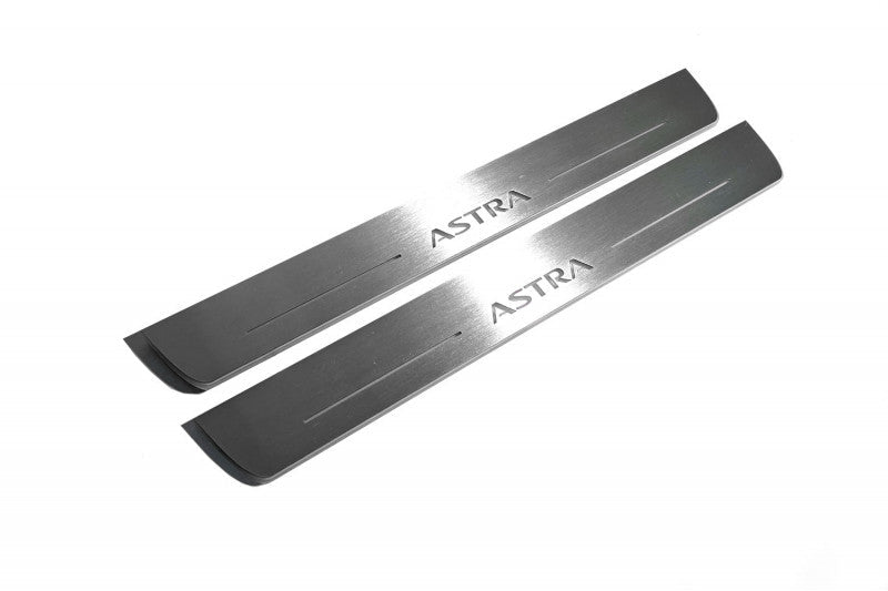 Vauxhall Astra VI 2009-2015 LED Door Sill With Logo Astra Vauxhall Led Door Sills opdesign