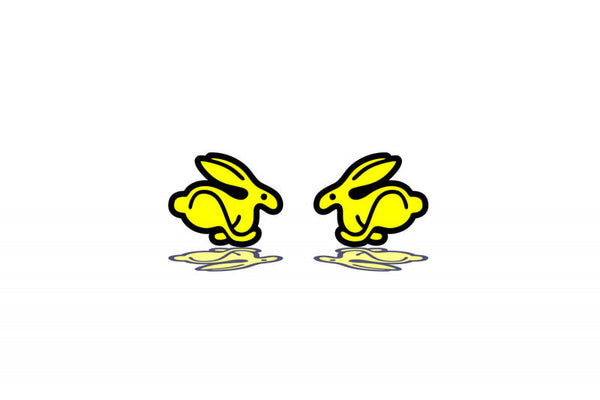 Volkswagen emblem (badges) for fenders with Rabbit logo