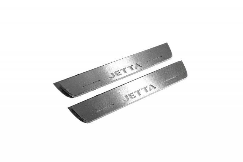 Volkswagen Jetta VI 2010-2018 Door Sill Protectors With Logo Jetta Volkswagen Led Door Sills opdesign