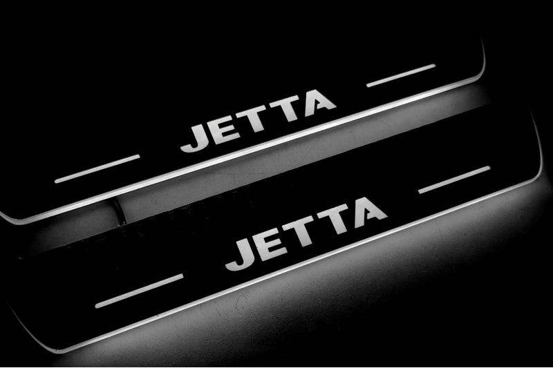 Volkswagen Jetta VI 2010-2018 Door Sill Protectors With Logo Jetta Volkswagen Led Door Sills opdesign