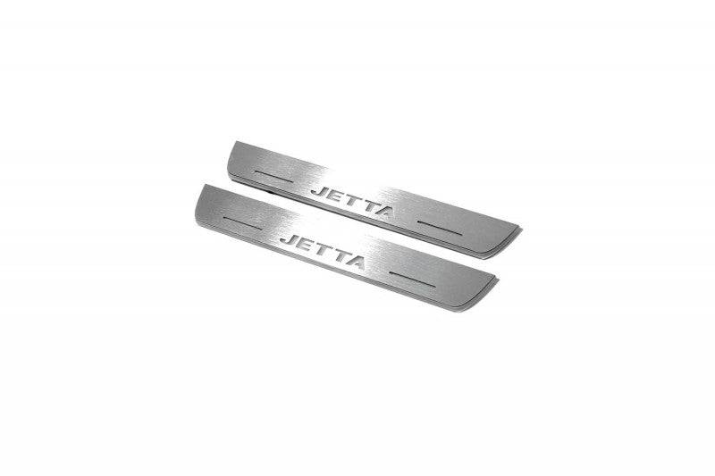 Volkswagen Jetta VI 2010-2018 Door Sill Protectors With Logo Jetta Volkswagen Led Door Sills opdesign