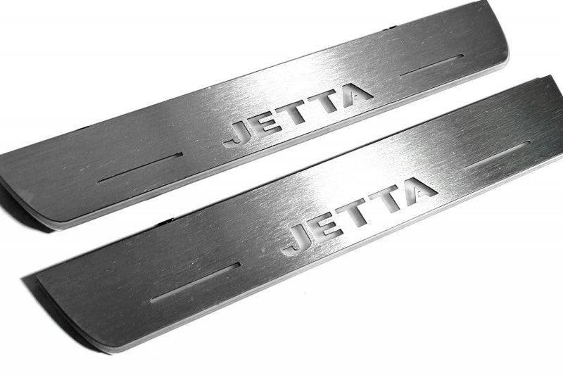 Volkswagen Jetta VI 2010-2018 Door Sill Protectors With Logo Jetta Volkswagen Led Door Sills opdesign