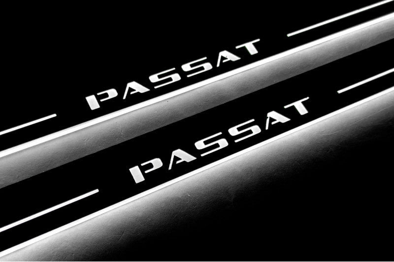 Volkswagen Passat B6 Door Sill Led Plate With Logo Passat - decoinfabric