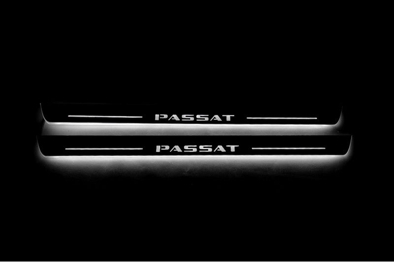 Volkswagen Passat B7 EU 2010-2015 Auto Door Sill Plates With Logo Passat Volkswagen Led Door Sills opdesign
