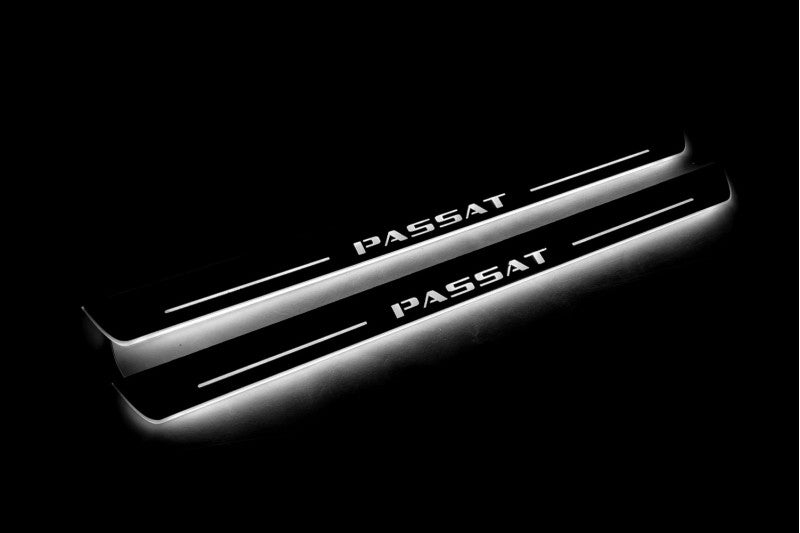 Volkswagen Passat B7 EU 2010-2015 Auto Door Sill Plates With Logo Passat Volkswagen Led Door Sills opdesign