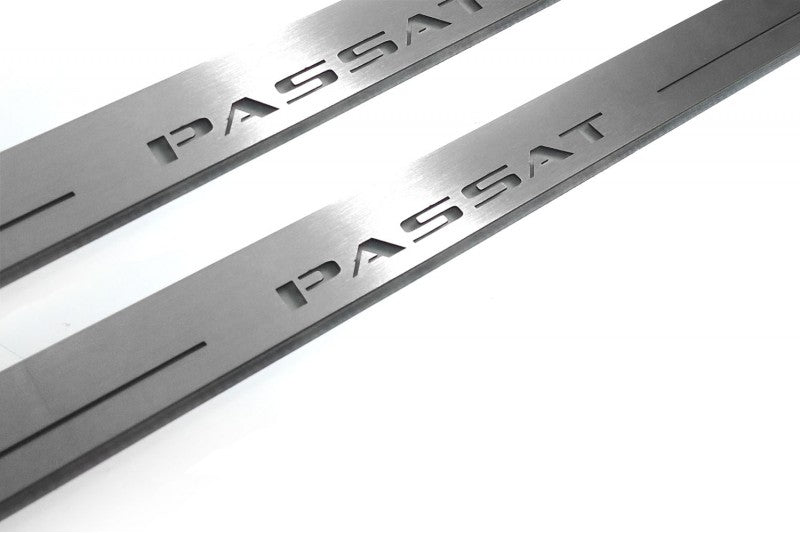 Volkswagen Passat B7 USA LED Door Sill With Logo Passat - decoinfabric