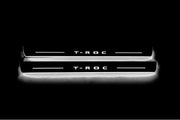 Volkswagen T-Roc 2017+ Door Sill Protectors With Logo T-Roc Volkswagen Led Door Sills opdesign