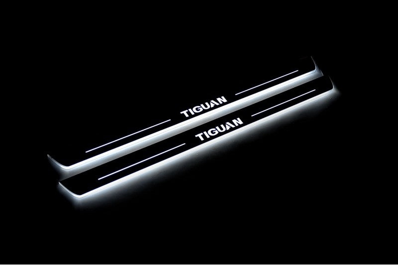 Volkswagen Tiguan I 2007-2016 Car Light Sill With Logo Tiguan Volkswagen Led Door Sills opdesign
