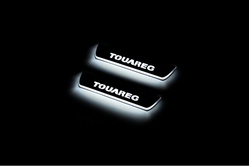Volkswagen Touareg II Door Sill Led Plate With Logo Touareg - decoinfabric