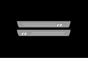 Volkswagen Touareg II 2010-2018 Led Door Sills With Logo R-Line Volkswagen Led Door Sills opdesign