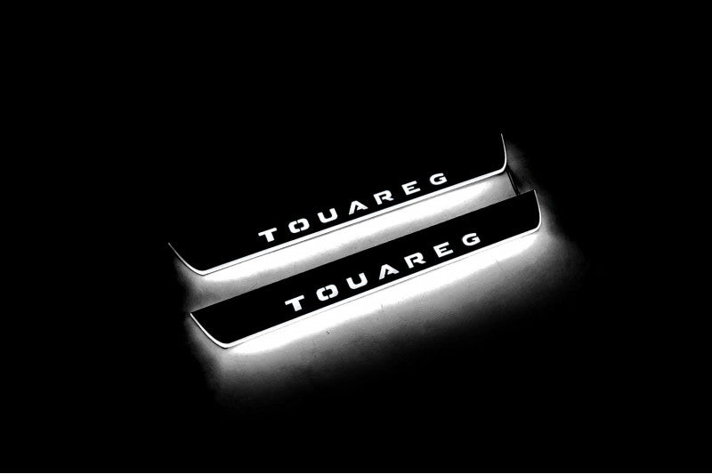 Volkswagen Touareg III Auto Door Sill Plates With Logo Touareg - decoinfabric