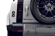 Land Rover Defender II 2019+ tailgate trunk rear 3D emblem with Defender logo (type MIXT)