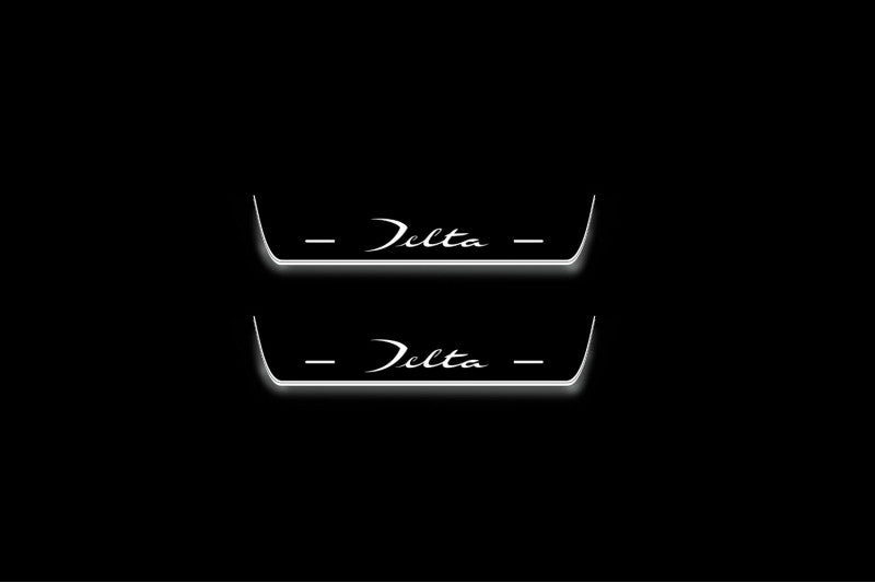Lancia Delta III 2008-2014 Led Door Sills With Logo Delta