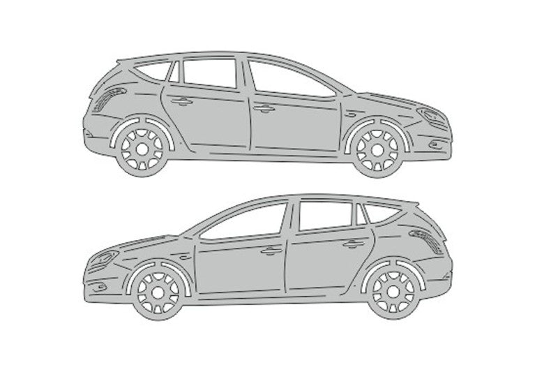Lancia Delta III (2008-2014) Floor Mat Emblem Set – Stainless Steel Badges Car Mats Badges Decoin