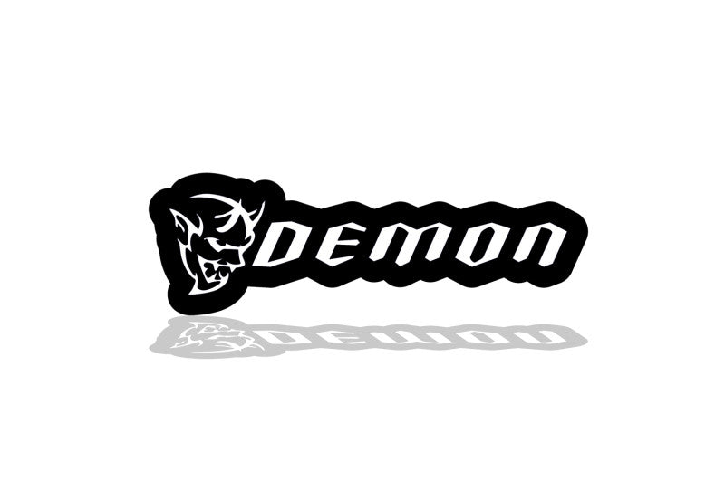 Dodge Illuminated LED Radiator Grille Emblems and Badges with Demon (type 1) logo Dodge Led emblems decoinfabric