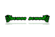 Dodge emblem for fenders with Demon logo (type 2) Dodge emblems decoinfabric BLACK GREEN