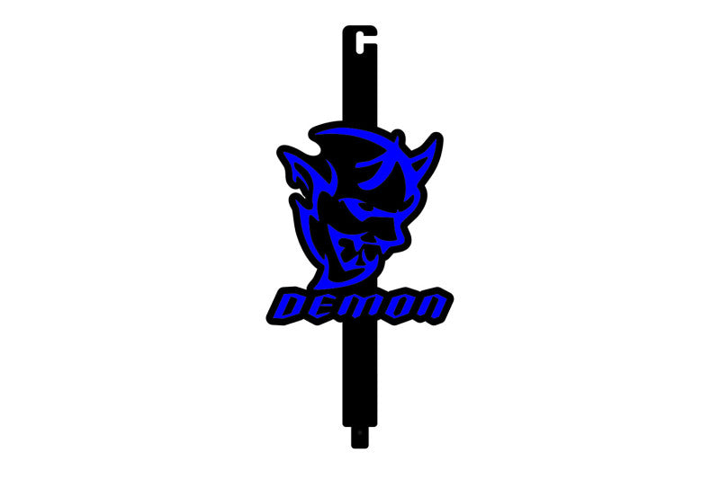 Car Show Stainless Steel Hood Prop with Demon (type 2) Logo